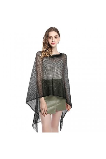 TTPSRY Châles Et écharpes Métalliques étincelants Par Dame Robes De Soirée Chatoyantes Étole Pour Femme Soirée Cérémonies Fêt