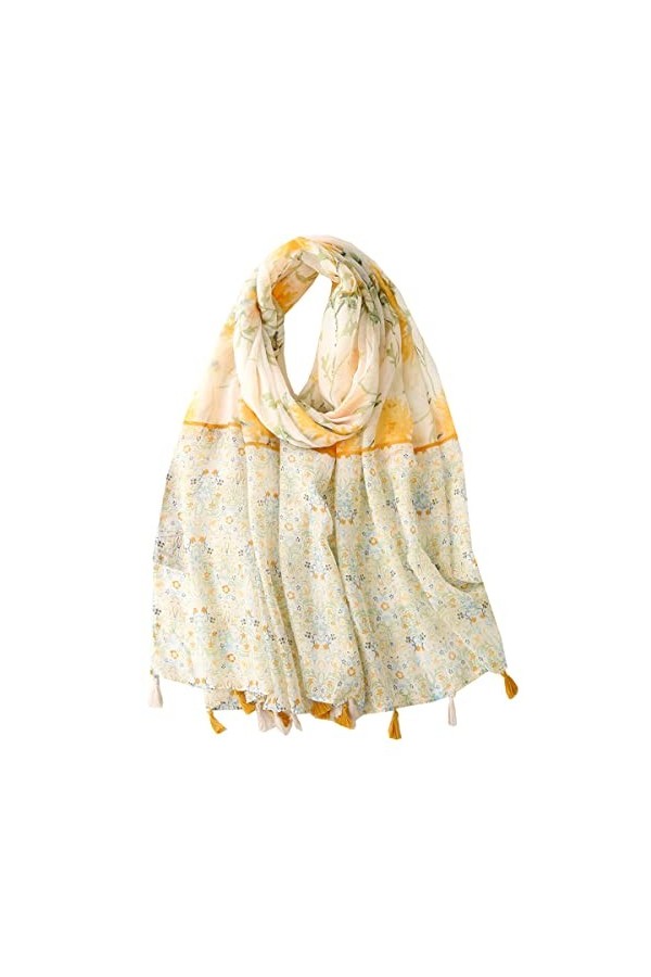 Ecroon Foulard Femme Écharpe Longue Carré Wrap de châle Etole Pashmina Châle Épaissi Echarpe Chaud Châle dhiver