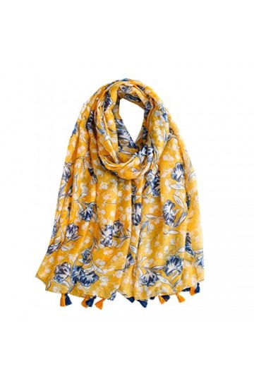 Vellette Femme Echarpe Souple Col Châle Enveloppant Foulard Étole tissu Emballage Jupe bien comme un maillot de bain sarong