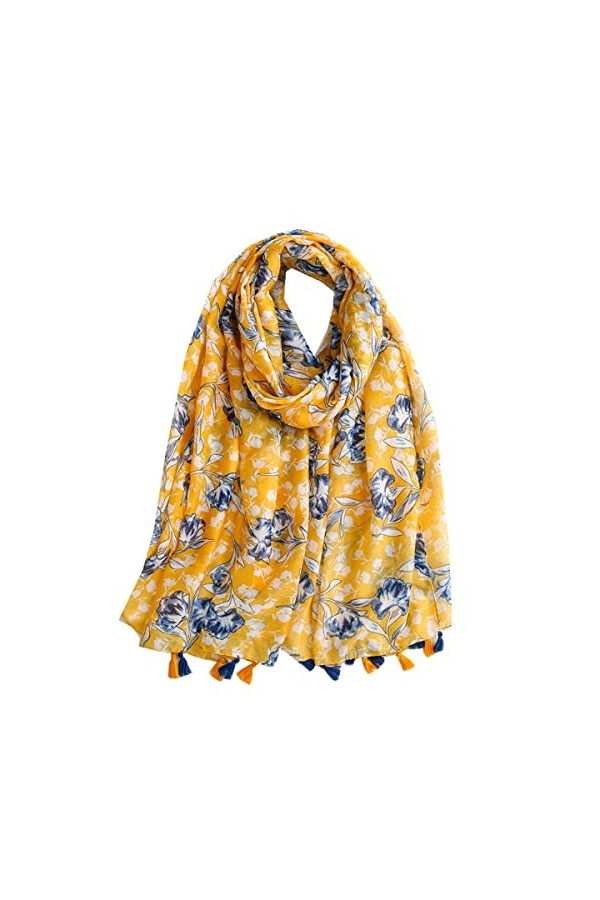 Vellette Femme Echarpe Souple Col Châle Enveloppant Foulard Étole tissu Emballage Jupe bien comme un maillot de bain sarong