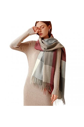 Cozyan Écharpe Femme Cachemire Hiver Chaud Femme Cachemire Écharpe Pashmina Châle Etole Hiver Chaud Longues Grande ondulé Éch