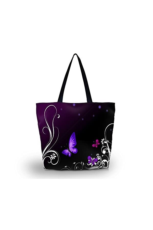 AOKSUNOVA sac shopping sac en tissu pliable sac en tissu imprimé cabas design paresseux pliable 43 x 35 x 10 cm