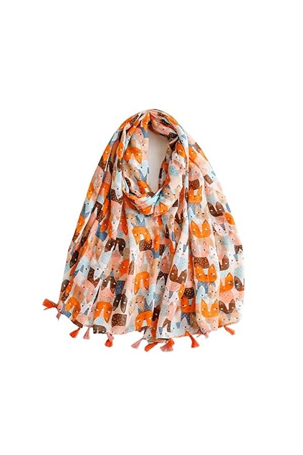 Vellette Femme à la mode pour femmes élégant Echarpe Souple Col Châle Enveloppant Foulard Étole 1-K, One size 