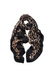Ecroon Femmes Trendy cotton Imprimé Animal Echarpe Châle Wrap Élégant Long Pashmina Couverture Foulards Etoles S, One size 