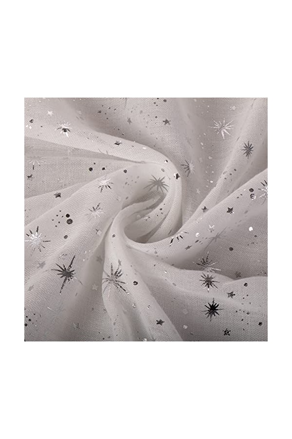 KAVINGKALY Foulard imprimé détoiles dor pour les femmes, écharpe douce pour les femmes, écharpe de cou longue et mignonne à