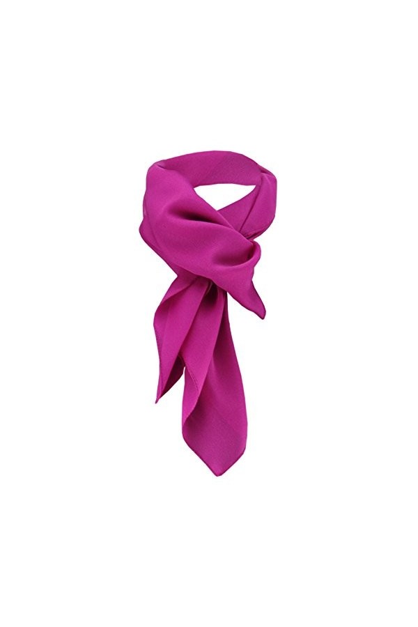 TigerTie dames Chiffon foulard noir unicolor taille 90 cm x 90 cm - écharpe