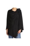 Handcess Femmes Croix Devant Châle Wraps Élégant Ponchos Cachemire Pashmina Écharpe Wrap Étole Châles pour Lhiver Femmes Fil