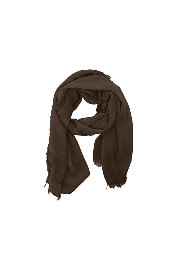 JOPHY & CO. Écharpe élégante, pour homme et femme, légère et douce, étole rectangulaire en fibre de bambou, de couleur unie o