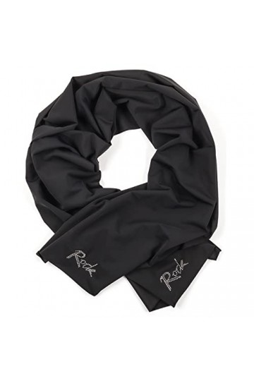 Filifolli NOVENOVE Écharpe pour Femme, Châle de Fête, Étole montrant Strass Brillants, 180 x 50 cm