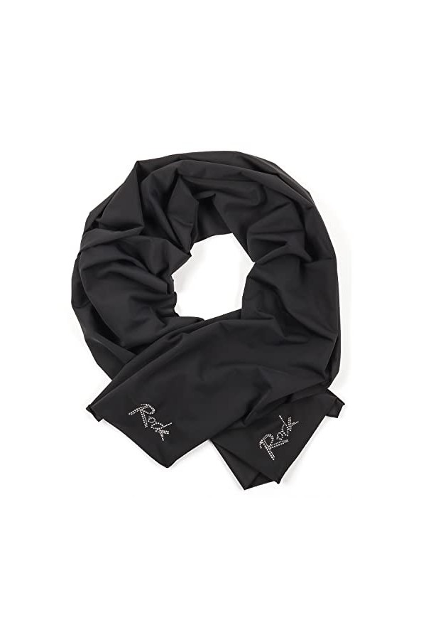 Filifolli NOVENOVE Écharpe pour Femme, Châle de Fête, Étole montrant Strass Brillants, 180 x 50 cm