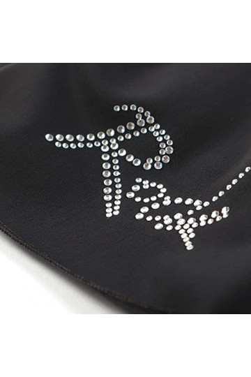 Filifolli NOVENOVE Écharpe pour Femme, Châle de Fête, Étole montrant Strass Brillants, 180 x 50 cm