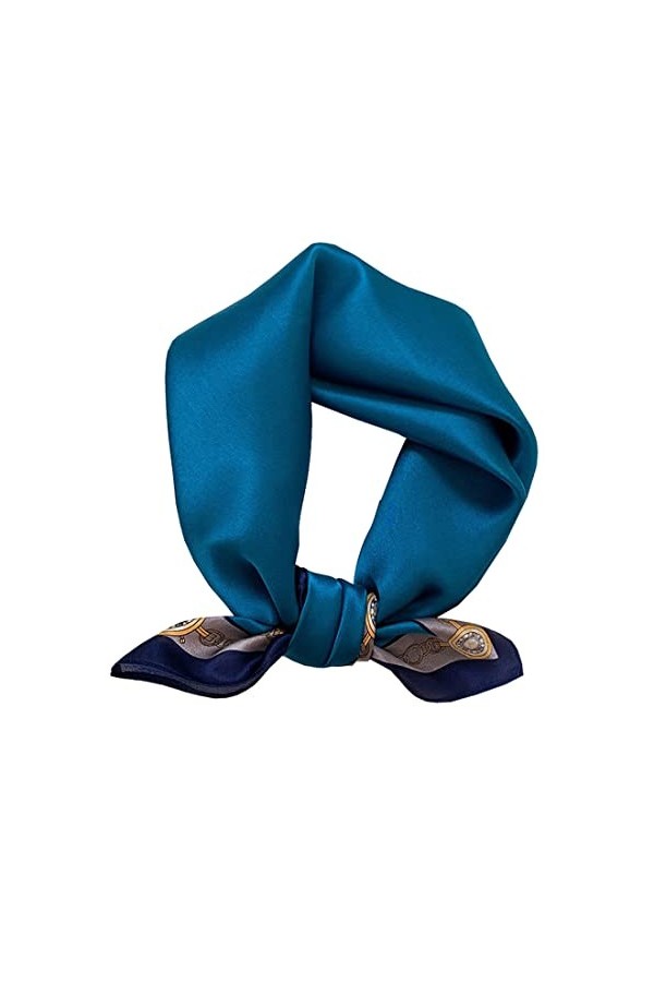 Ecroon Foulard Femme Soie Mûrier Écharpe Cadeau Silk Scarf Carré Satiné Satin Foulards Echarpes