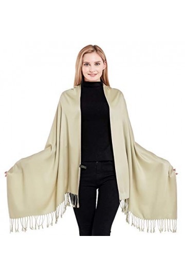 CJ Apparel Vison Solides Couleur Châle Secondes écharpe étole Wrap Châles Pashminas Nouvelle 80+ Couleurs