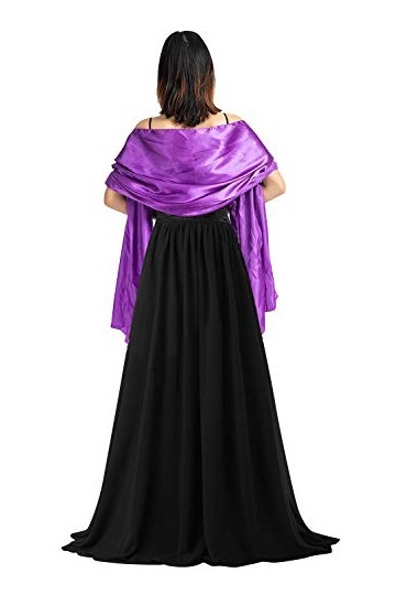 YAOMEI Femme Echarpe Châles Foulards Satin, Etoles écharpe Fichus de tête Les mariages Mariée Bridemaids Tenue de soirée Fête