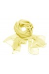 Dresstells, Femme pashmina châle écharpe étole en mousseline polyester printemps/été,Jaune,190cm×70cm