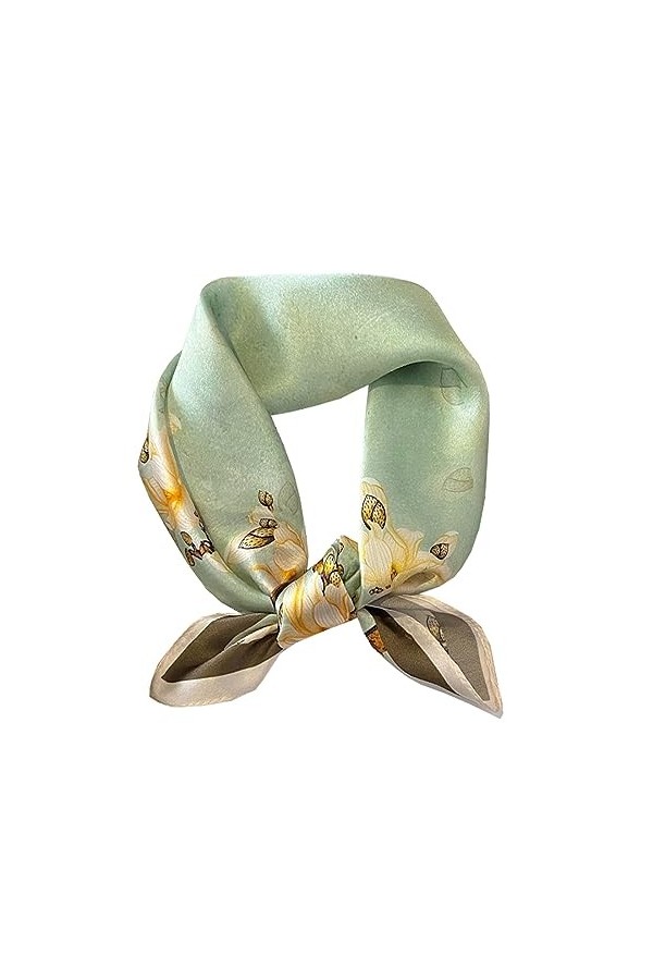 KOOYOL Femme Soie Foulard Écharpe Fichus et foulards de tête Echarpes