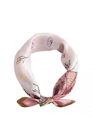 Bllatta Foulard Soie Femme Carré de Soie 100% Naturelle Petit Foulard 53x53cm Fichus et foulards de tête Echarpes
