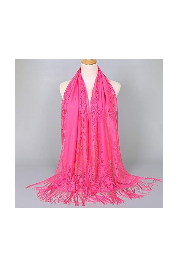 YAOMEI Femme Echarpe Châles Foulards, Dentelle creuse Été Etoles écharpe Fichus de tête Les mariages Mariée Bridemaids Tenue 