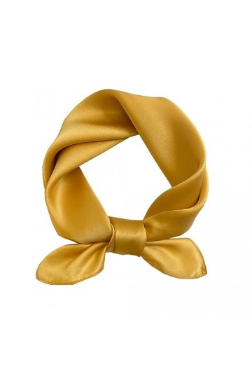 KOOYOL Femme Écharpe Soie Foulard,Soie Le petit Carré Satiné Tête Foulards Echarpes Fichus