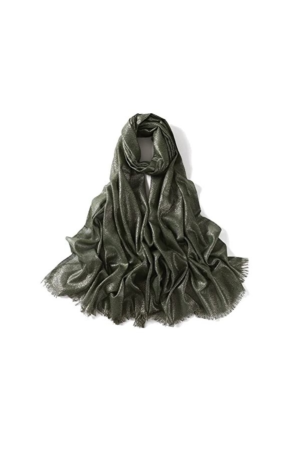 SEEKWISH Écharpe Étole Chal Mariage Fourlard Femme Élégant Brillant
