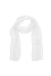 Foulard uni en mousseline de soie pour femme 180 x 80 cm - Rose - taille unique