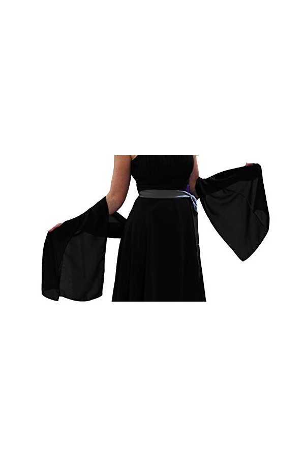 Am Laufsteg Chiffon de Stola/épaule en Mousseline pour Robe du Soir ou Robe de mariée, Ca, légèrement Brillant, durchschimmer