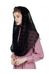 BEAUTELICATE Voile Déglise Mantille Catholique Foulard Écharpe En Dentelle Pour Femme Messe Latin Prier Ceremonie Mariage Ta
