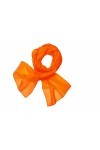 HAT YOU Foulard en mousseline de soie pour femme - Pour le printemps et lété - Fabriqué en Italie, Orange, taille unique