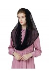 BEAUTELICATE Voile Déglise Mantille Catholique Foulard Écharpe En Dentelle Pour Femme Messe Latin Prier Ceremonie Mariage Ta