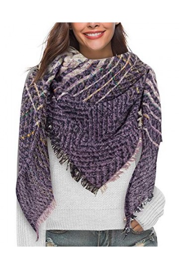 UMIPUBO Femme Longue Écharpe Châle XXL Écharpe Chale Femme Cachemire Chaud Automne Hiver Grand Plaid Tissu Glands Foulard Vi