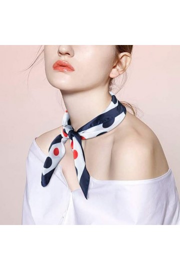 Comius Sharp 12 Pack Foulard Carré Femmes, Square Motif dImpression Satin de Soie Bandanas Cheveux Bandeau Mouchoir Echarpe 