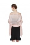 BEAUTELICATE Étole Châle de Femme Soyeuse Foulard Écharpe Scarf Brillante Légère Grande Taille Pour Mariage Dété Soirée&nbsp;Céré