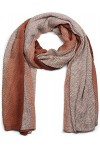 styleBREAKER écharpe plissée pour femmes avec dégradé de couleurs sur les bords et motif quadrillé, étole, foulard 01017105, 