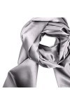 Bolerose Etole Châle Wrap en satin pour mariage, bal de promo, soirée Argent, Taille unique 