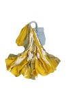 Silk Scarf Women Shawl Yellow Scarf Stain Neckerchief Head Wrap Thin Scarf Ladies Beach Shawl Vintage Bridal Chiffon Scarf