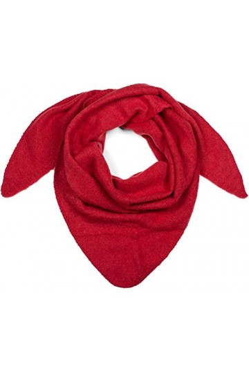 styleBREAKER Echarpe triangle tricotée XXL unie légèrement tachetée, écharpe triangle, écharpe dhiver chaude et douce, échar