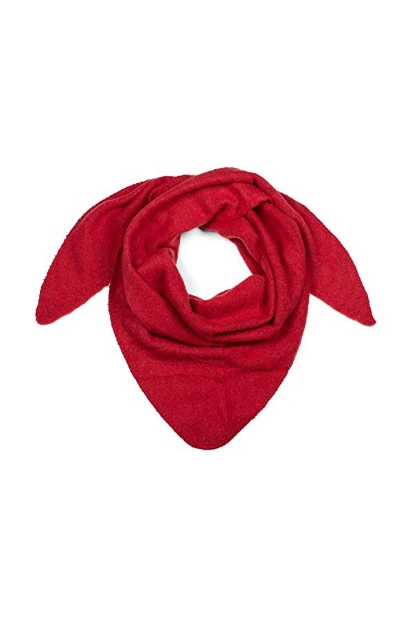 styleBREAKER Echarpe triangle tricotée XXL unie légèrement tachetée, écharpe triangle, écharpe dhiver chaude et douce, échar