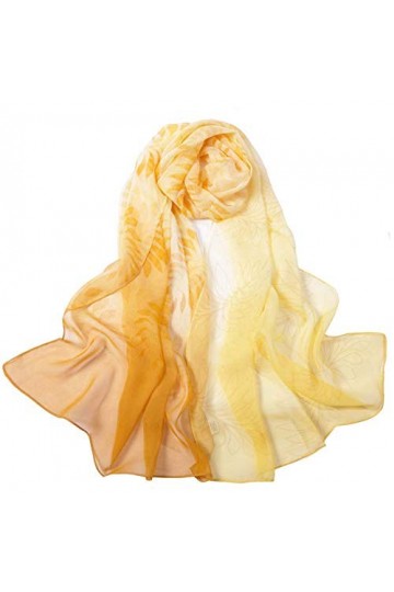 Acotavie Écharpe légère tendance pour femme - Motif floral, C08