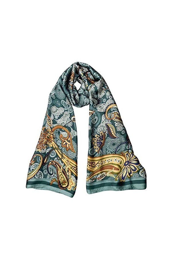 Acotavie Écharpe légère tendance pour femme - Motif floral, C08