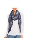 MELIFLUOS DESIGNED IN SPAIN Écharpe foulard pour femme légère à motif cachemire pour lautomne hiver Écharpes châle Wrap
