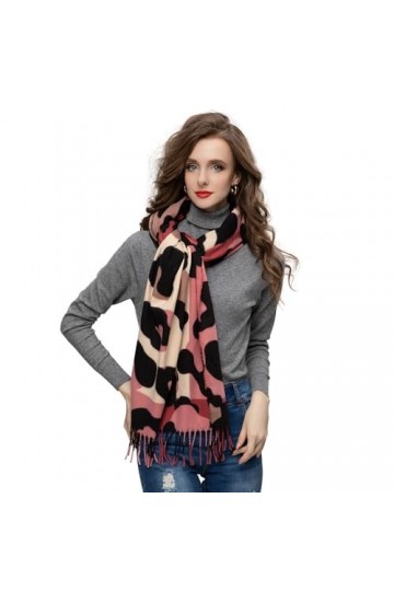 Glamexx24 Écharpe XXL pour femme - Motif Lion chaud - 3 couleurs à franges - Écharpe de couverture surdimensionnée, Orange, t