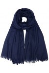 Foulard dété léger pour femme en gaze - 190 x 109 cm, Navy1., Large