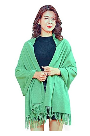 Shmily Girl Femme Élégantes Doubles Côtés Floral Pashmina sensation Wrap écharpe étole châle