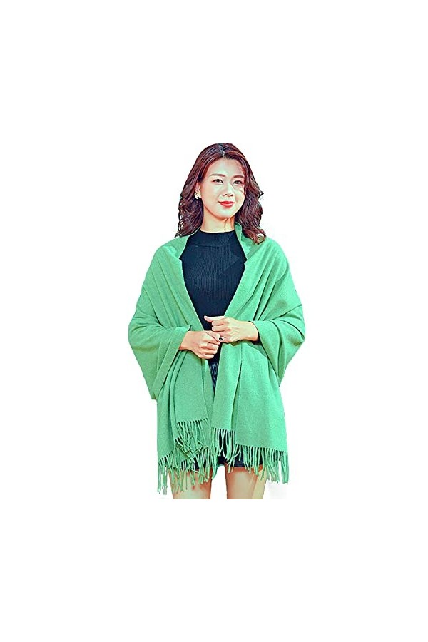 Shmily Girl Femme Élégantes Doubles Côtés Floral Pashmina sensation Wrap écharpe étole châle