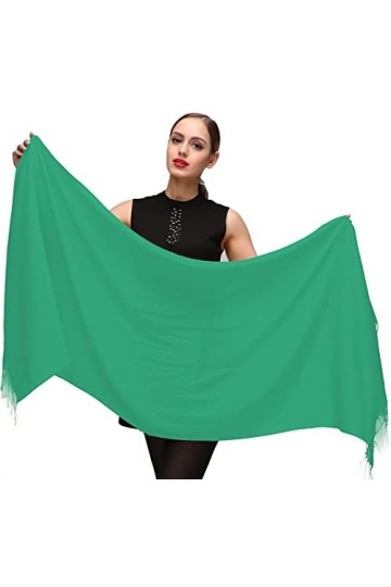 Shmily Girl Femme Élégantes Doubles Côtés Floral Pashmina sensation Wrap écharpe étole châle