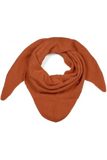 styleBREAKER Echarpe triangle tricotée XXL unie légèrement tachetée, écharpe triangle, écharpe dhiver chaude et douce, échar