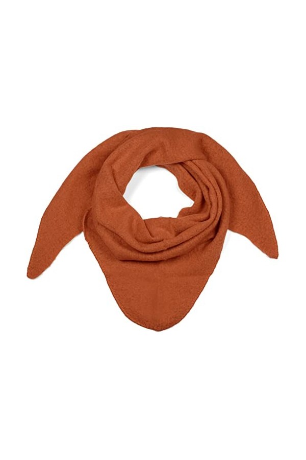 styleBREAKER Echarpe triangle tricotée XXL unie légèrement tachetée, écharpe triangle, écharpe dhiver chaude et douce, échar