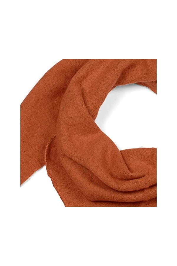 styleBREAKER Echarpe triangle tricotée XXL unie légèrement tachetée, écharpe triangle, écharpe dhiver chaude et douce, échar