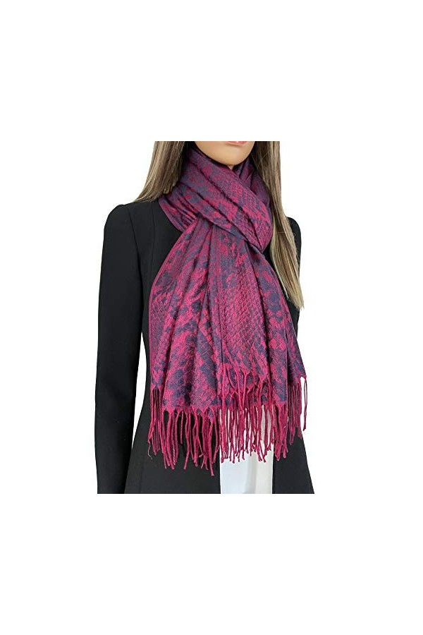 Foulard pour femme imprimé léopard – Cadeau imprimé léopard en soie, pashmina grande et longue écharpe pour femme, écharpe po