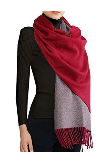 Boni caro Écharpe Réversible pour Femmes en Cachemire Sensation Châle Étole Grande Écharpe Longue et Chaude - Pashmina Dhive